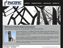 Tablet Screenshot of pacificsteel.net